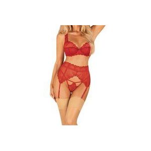 Obsessive - Lonesia Garter Belt Red L/XL