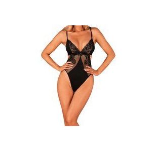 Obsessive Body Maderris Body aus transparenter Spitze - schwarz (1-tlg) Einzigartiger Schnitt