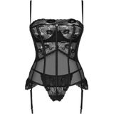 OBSESSIVE CORSETS | Obsessive - Serena Love Corset and Thong Xs/s | Lingerie Set | Sexy Lingerie