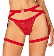 Harness „Elianes“ aus roten weichen Stretchriemen