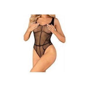 Obsessive Mesh Bodysuit - Zwart