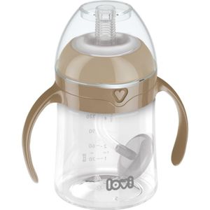 LOVI First Cup Kop met rietje Brown 6m+ 150 ml