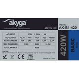 Akyga AK-B1-420 power supply unit 420 W 20+4 pin ATX ATX Grijs