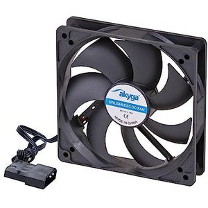 Akyga - AW-12A-BK - Ventilator - Zwart - 12 cm - Geluidsarm