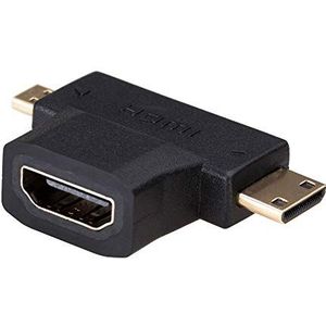 Akyga AK-AD-23 Mini/Micro HDMI-adapter HDMI-aansluiting naar Mini/Micro HDMI-stekker