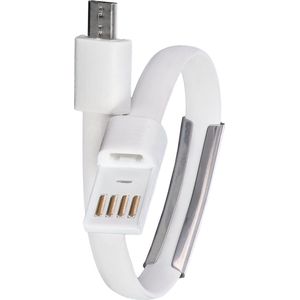 Akyga AK-AD-34 USB-kabel USB 2.0 0,23 m USB A Micro-USB B Wit
