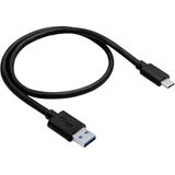 Akyga - AK-USB-15 - USB-kabel - Zwart - 1.00 m