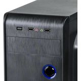 Akyga - AK939BL - Micro-ATX PC-Behuizing - Zwart - Staal