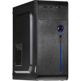 Akyga - AK939BL - Micro-ATX PC-Behuizing - Zwart - Staal