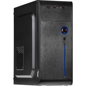 Akyga - AK939BL - Micro-ATX PC-Behuizing - Zwart - Staal