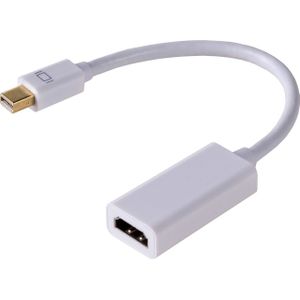 Akyga - AK-AD-38 - Mini DP naar HDMI Adapter - Wit - 15 cm