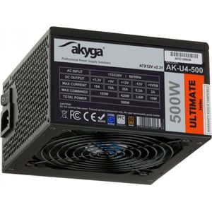 Akyga - Ultimate ATX Voeding - Zwart - 500W - 80 PLUS Brons - PCI-E PFC