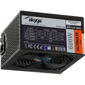 Akyga - AK-U4-600 - PC Voeding - Zwart - 600W - 80 PLUS Bronze