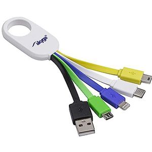 Akyga AK-AD-51 Multi Adapter 5in1 USB A USB C Micro Mini USB Lightning Ladekabel