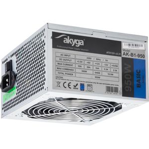 Akyga Zasilacz Basic 950W (AK-B1-950) (950 W), PC-voedingseenheid, Grijs