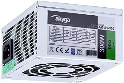 Akyga - AK-S1-300 - PC Voeding - Zilver - 300 W - Passief