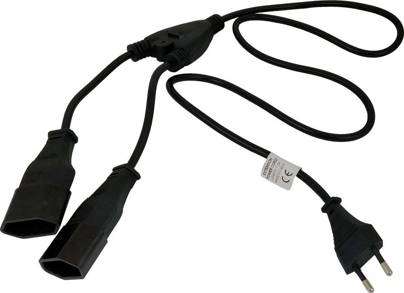 Akyga - AK-RD-05A - Stroom Aansluitkabel - Zwart - 1.20 m