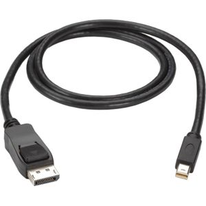 Akyga Aansluitkabel DisplayPort stekker, Mini DisplayPort stekker 1.8 m Zwart AK-AV-15 DisplayPort-kabel