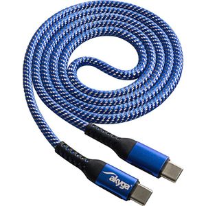 Akyga - AK-USB-37 - USB-C Kabel - Blauw - 1.00 m