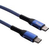 Akyga - AK-USB-38 - USB-C Kabel - Blauw - 1.80 m