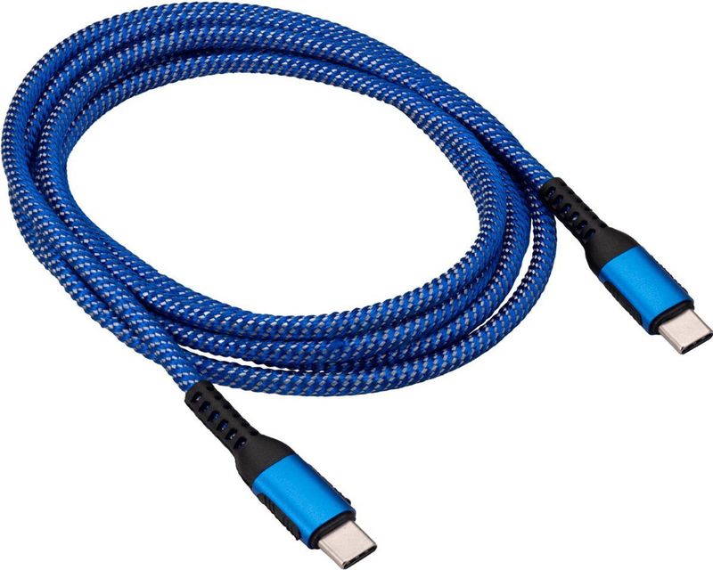 Akyga - AK-USB-38 - USB-C Kabel - Blauw - 1.80 m