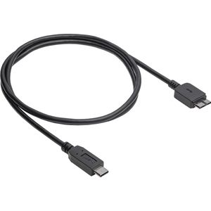 Akyga USB-kabel USB-micro-B 3.0 stekker, USB-C stekker 1.00 m Zwart AK-USB-44