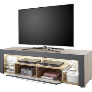 Emob- TV Meubel Tv-meubel Gazza met 1 deur - 153cm - Bruin; Grijs