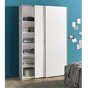 Schlafkontor - Fast - Kledingkast - Wit - Hout - Ruimtebesparend