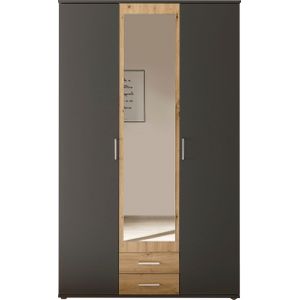 Woonexpress Kledingkast Beugen - Grijs - 120x196x54 cm