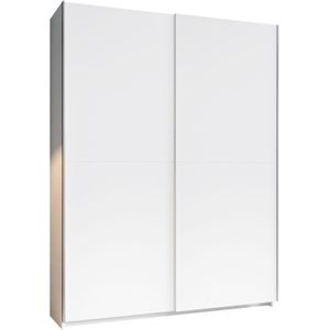 Kastonderdelen - Wit - Zilverkleurige Grepen - 150 cm Breedte - 38 cm Diepte