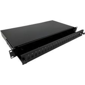 Alantec - FOP-1U-24SCS-C - Patchpaneel - Zwart - 1U Rackmontage