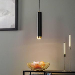 EMIBIG LIGHTING Hanglamp Kumo lang zwart/goud 1-lamp