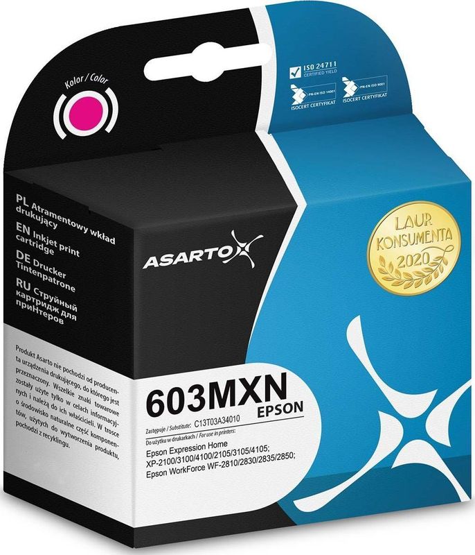 Asarto Ink Ink to Epson 603MXN | C13T03A34010 | 350 p. | magenta