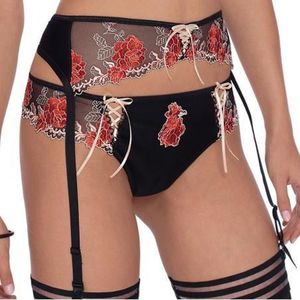 Roza- Natalie- jarretelgordel- zwart XL