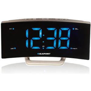 Blaupunkt CR7BK radio Klok Analoog & digitaal Roestvrijstaal