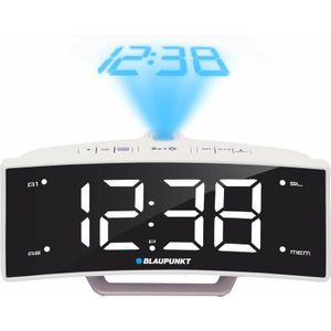 Blaupunkt -  Wekker met Tijdprojectie (USB-oplaadstatio - Digitale F - Alar - Snooze-functie)