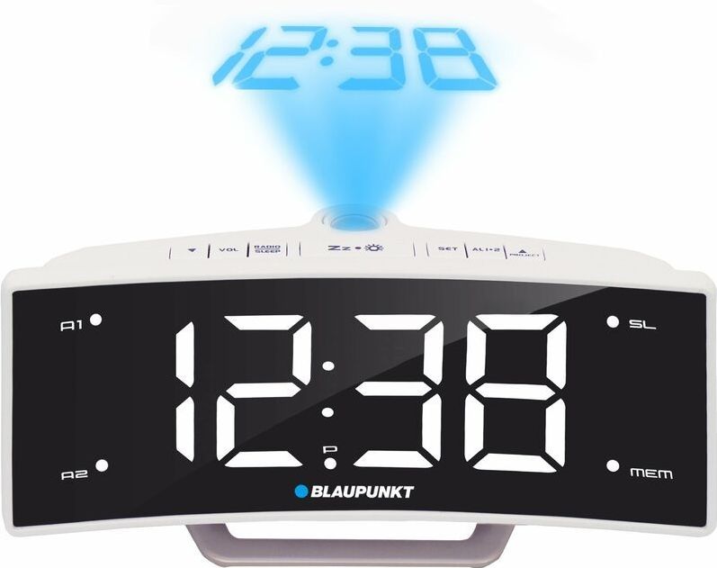 Blaupunkt - Wekker met Tijdprojectie - Digitale FM - Alarm - USB-oplaadstation