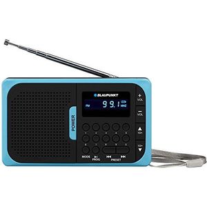 Blaupunkt Pocket radio PR5BL, PLL AM/FM, USB/microSD met batterij | blauw