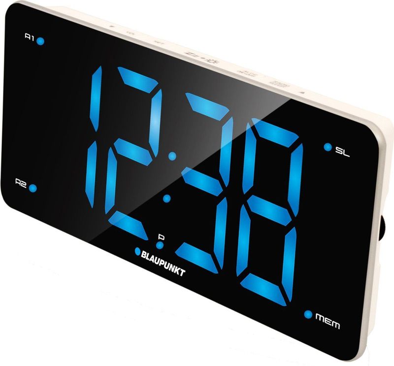 Blaupunkt - CR15WH - Wekkerradio - Wit - USB - FM Radio met LED-display