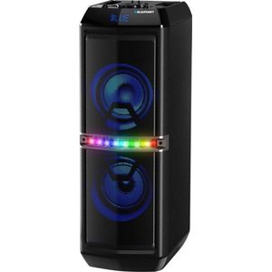 Blaupunkt PS05.2DB (3 h, Oplaadbare batterij), Bluetooth luidspreker, Zwart