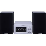 Blaupunkt Micro systeem MS70BT, Bluetooth-CD-MP3-USB-AUX (Bluetooth, CD Speler, 2x 70 W), Stereosysteem, Zwart, Grijs