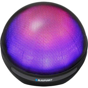 Blaupunkt BT08LED draagbare luidspreker (4 h, Elektrische stroom), Bluetooth luidspreker, Zwart