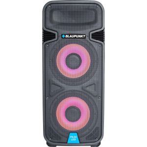 Blaupunkt PA20LED draagbare stereo luidspreker (3.50 h, Oplaadbare batterij), Bluetooth luidspreker, Zwart