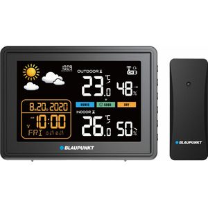 Blaupunkt - Weerstation met hygrometer / luchtdruk / voorspelling - WS30BK