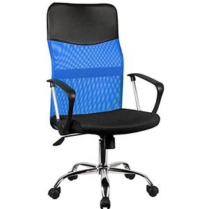 AKORD Ergonomische bureaustoel OCF-7 | bureaustoelen met armleuning | bureaustoel | bureaustoel | draaibaar | in hoogte verstelbaar | maximale belasting: 125 kg | blauw