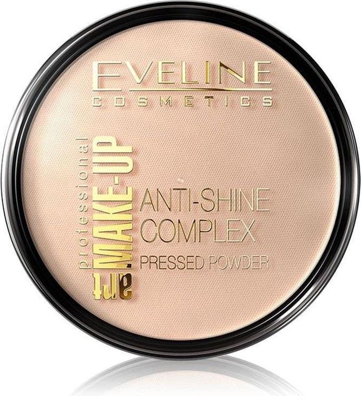 Eveline - Art Make-Up - Anti-Shine Complex Pressed Powder - Transparant - 14g