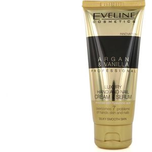 Eveline Cosmetics - Luxe Argan & Vanille Hand- en Nagelcrème - 100 ml - Diepe Hydratatie