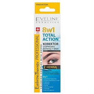 Eveline Cosmetics Total Action wenkbrauwconcealer met henna 8in1 10 ml