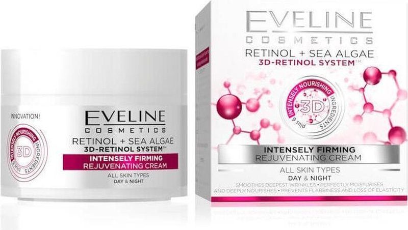 Eveline Cosmetics - Retinol + Sea Algae - Gladmakende en Verhelderende Crème - 50 ml