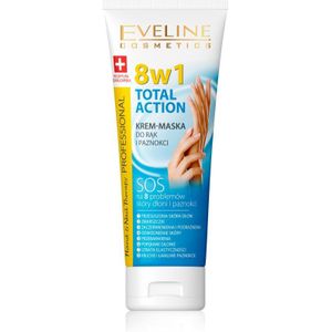 Eveline Hand & Nail Therapy Total Action 8 in 1 crème-masker voor handen en nagels 75ml